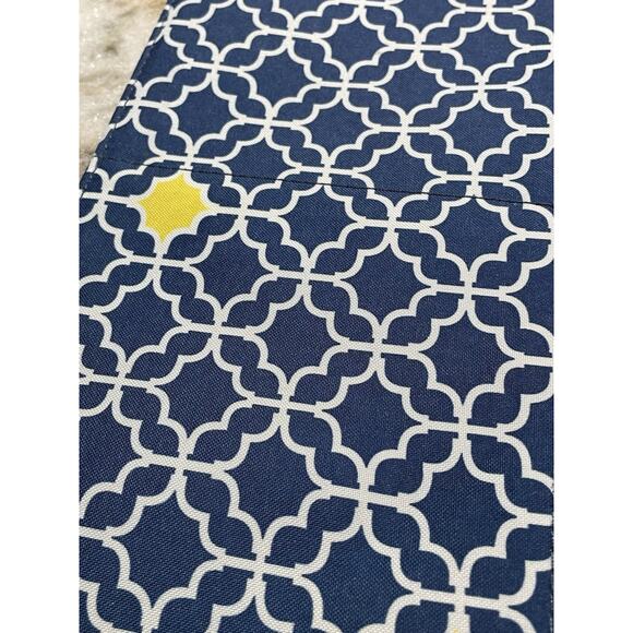 DMC Armchair Needlework Organizer Blue White 20" x 12.25" Dimensions - Picture 3 of 10